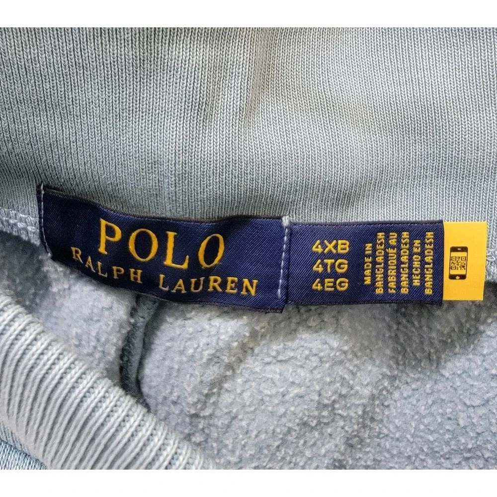 NWT Polo Ralph Lauren Men's Big &‎ Tall 4XB Big Pony Fleece Shorts Blue $125